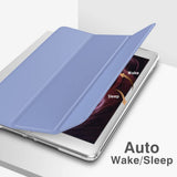 MoKo Case for New iPad 9th/8th/7th Gen Case (2021/2020/2019), Soft TPU Translucent Frosted Back Cover Slim Shell Protective Case with Stand for iPad 10.2 inch,Auto Wake/Sleep, Lavender Purple