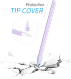 MoKo Pencil Case Compatible with Apple Pencil 2nd Gen, [2 Pieces] Silicone Pencil Holder Sleeve and Nib Cover Fit iPad Mini 6 2021/ iPad Air 4 Gen 2020/ iPad Pro 11/ Pro 12.9 2021/2020, Taro Purple