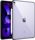 MoKo Case Fit iPad Air 5th/4th Generation 10.9 Inch 2022/2020 - Slim Transparent Hard PC Clear Back Cover, Flexible TPU Shell with Air-Pillow Edge Bumper, Support Apple Pencil 2 Charging, Green