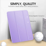MoKo iPad 10.2 Case for iPad 9th Generation 2021/ iPad 8th Generation 2020/ iPad 7th Generation 2019, Slim Stand Hard Back Shell Smart Cover Case for iPad 10.2 inch, Auto Wake/Sleep, Spring Lilac