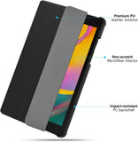 MoKo Case Fit Samsung Galaxy Tab A 8.0 T290/T295 2019 Without S Pen Model, Ultra Lightweight Slim-Shell Stand Folio Cover Case for Galaxy Tab A 8.0 2019 Release Tablet - Black