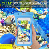 MoKo Waterproof Phone Pouch Holder,2 Pack Underwater Phone Case Dry Bag for iPhone 12 Mini/12 Pro, iPhone 11 Pro Max X/Xs/Xr/Xs Max,8, Samsung S21/S10/S9/S8 Plus, Note 10