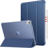 MoKo Case for iPad Air 5th Generation 2022/ iPad Air 4th Generation 2020 10.9 Inch, Trifold Stand Cover with Hard PC Back, Support Touch ID, iPad 2nd Pencil Charging, Auto Wake/Sleep,Flowers Blossom