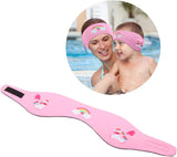 MoKo Swimming Headband for Kids, Ear Band for Kids Cute Unicorn Swinmmers Headband Waterproof Ear Protection Band for Bathing Swimming Ear Band for Kids 4-9 M Size - Pink