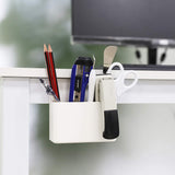 MoKo Pack of 2 Magnetic Dry Erase Marker Holder, Magnetic Pen Pencil Holder Storage Organizer for Whiteboard, Refrigerator and Other Magnetic Surfaces, White