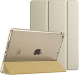 MoKo iPad 10.2 Case for iPad 9th Generation 2021/ iPad 8th Generation 2020/ iPad 7th Generation 2019, Slim Stand Hard Back Shell Smart Cover Case for iPad 10.2 inch, Auto Wake/Sleep, Champagne Gold