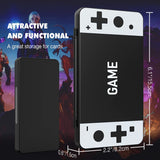 MoKo 24 Game Card Case Compatible with Nintendo Switch OLED 2021/Switch/Switch Lite, Switch Games Holder case for Switch Game Card & SD Card, Slim & Portable Game Card Storage Box, Black & White Game