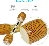 MoKo Inflatable Swimming Pool Float [2 Pack] Fun Float Canoe Ride On Pool & Beach Toy, Raft Floating Lounger Seat Boat Floating Row Toys with Paddles for Kids & Adults Max Weight 143lbs - Wood Grain