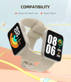 MoKo Compatible with Xiaomi Mi Watch Lite/Redmi Watch, Soft Silicone Replacement Sports Band