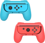 MoKo Grip for Nintendo Switch OLED Model Joycon & Switch Joy-Con, [2-Pack] Ergonomic Hand Grip Controller Handle Kit Compatible with Nintendo Switch/Switch OLED 2021 Joy Cons Controllers, Indigo