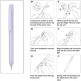 MoKo Holder Case Fit Apple Pencil 1st Gen, Retractable Tip Cap Fit New iPad 9th Generation 2021, iPad 8th Gen 2020/7th Gen 2019, iPad 6th 9.7 2018, iPad Mini 5th Gen Pencil Case Pencil, Taro Purple