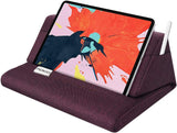 MoKo Tablet Pillow Stand, Soft Bed Pillow Holder Xmas Gift for up to 11" Pad, Fits iPad 10.2"(9th Gen), New iPad Mini 6 8.3" Air 4/3, iPad Pro 11/10.5/9.7, Mini 5 4, Galaxy Tab S6/S7 11", Blue