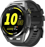 MoKo Watch Strap Compatible with Huawei Watch GT3 46mm/GT2/GT2 Pro/GT 2e/Samsung Galaxy Watch 46mm/Gear S3, 22mm Soft Silicone Replacement Sport Band Wristband, Gray/Yellow