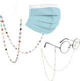 MoKo Eyeglass Chains for Women [4 Pack], Elegant Eye Glasses String Holder Eyewear Retainer for Women, Sunglasses Strap Face Cover Lanyard Eyeglass Strap Holder for Sunglasses Reading Glasses - Gold
