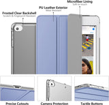 MoKo Case Fit New iPad Mini 5 2019/Mini 4 2015 (5th/4th Generation 7.9 inch), Slim Lightweight Smart Shell Stand Cover with Translucent Frosted Back Protector, with Auto Wake/Sleep, Lavender