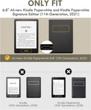 MoKo Case for 6.8" Kindle Paperwhite (11th Generation-2021) and Kindle Paperwhite Signature Edition, Light Shell Cover with Auto Wake/Sleep for Kindle Paperwhite 2021 E-Reader