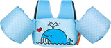 MoKo Swim Vest Arm Bands for Kids, Swimming Arm Floaties with Whistle Inflatable Floater Tube Water Wings with Shoulder Harness Sea Pool Water Supply Children Swim Training Equipment