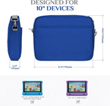 MoKo Sleeve Bag for 12.9 Inch Tablets, Storage Carrying Case Tablet Cover Fits iPad Pro 12.9 M1 2021,12.9 2020/2018, Surface Laptop go 12.4/Pro X 13, Galaxy Tab S8+ 12.4",Tab S7 Plus 12.4, Indigo