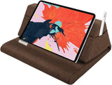 MoKo Tablet Pillow Stand, Soft Bed Pillow Holder Xmas Gift for up to 11" Pad, Fits iPad 10.2"(9th Gen), New iPad Mini 6 8.3" Air 4/3, iPad Pro 11/10.5/9.7, Mini 5 4, Galaxy Tab S6/S7 11", Print Green