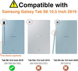 MoKo Case Fit Samsung Galaxy Tab S6 10.5 2019, Clear Grip Soft Flexible Transparent TPU Skin Shockproof Back Cover Protector for Galaxy Tab S6 10.5 inch SM-T860/T865 2019 Release Tablet - Matte Clear