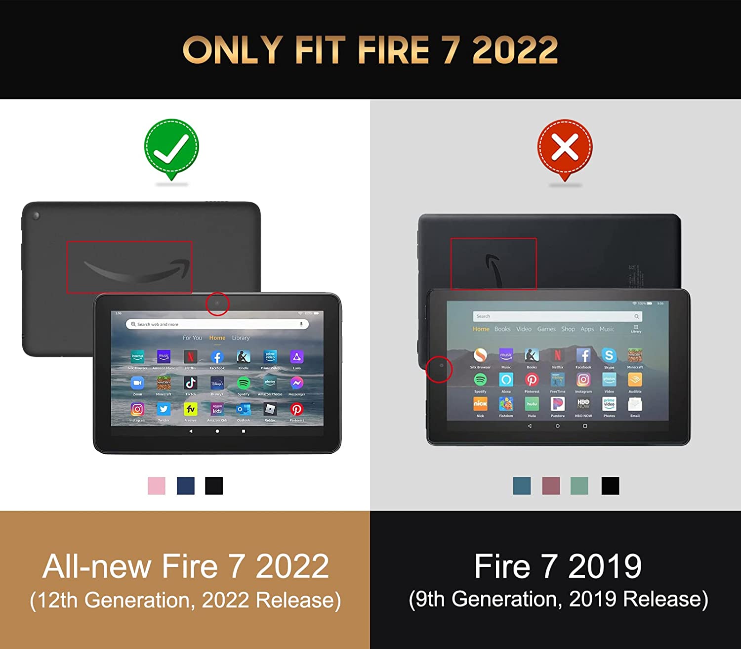 Coque Fire HD 10 2021 - Étui de Protection Mince Avec Support Coque Fire HD 10 2021 - Étui de Protection Mince Avec Support