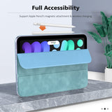 MoKo Magnetic Case for iPad Mini 6, iPad Mini 6th Generation Case 2021, Magnetic Smart Folio Case Slim Lightweight Protective Shell Stand for iPad Mini 6 8.3-inch, Auto Wake/Sleep,Cloud Blue
