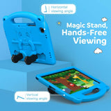 MoKo Case Compatible with Galaxy Tab A7 10.4" 2020, Heavy Duty EVA Foam Kids-Friendly Cover with Hand-Grip & Stand Fit Samsung Galaxy Tab A7 10.4 Inch 2020 Model (SM-T500/505/507), Blue