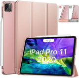 MoKo Case Fit iPad Pro 11 Inch 2020 (2nd Gen) 2018 (1st Gen), [Support Apple Pencil 2nd Charging] Slim Lightweight Translucent Shell Protective Smart Cover Fit iPad Pro 11, Auto Wake/Sleep,Black