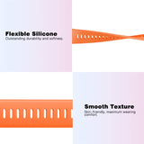 MoKo Band Compatible with Garmin Forerunner 45/Forerunner 45S/Swim 2, Soft Silicone Adjustable Replacement Strap, Orange