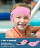 MoKo Swimming Headband for Kids & Adults, Cute Swimmers Headband Ear Band Waterproof Ear Protection Band (S Size for Kids Age 1-2, M Size for Kids Age 3-9, L Size for Kids Age 10+ and Adults)