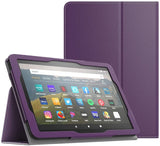 MoKo Case Fits Kindle Fire HD 8 & 8 Plus Tablet (10th Generation, 2020 Release),Slim Folding Stand Cover with Auto Wake/Sleep - RED