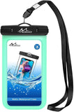 MoKo Waterproof Phone Pouch, Underwater Cellphone Case Dry Bag with Lanyard Armband Compatible with iPhone 11/11 Pro Max, X/Xs/Xr/Xs Max/SE 3, 8/7/6 Plus, Samsung S10/S9/S8 Plus, A10E, Note 10, Pink