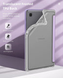 MoKo Case Fits Samsung Galaxy Tab A7 Lite 8.7 Inch SM-T225/T220/T227, Slim Lightweight Smart Case Trifold Stand Case with Soft TPU Translucent Frosted Back Shell for Galaxy Tab A7 Lite - Taro Purple