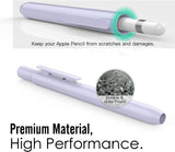 MoKo Holder Case Fit Apple Pencil 1st Gen, Retractable Tip Cap Fit New iPad 9th Generation 2021, iPad 8th Gen 2020/7th Gen 2019, iPad 6th 9.7 2018, iPad Mini 5th Gen Pencil Case Pencil, Taro Purple