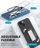MoKo Cell Phone Ring Holder, 2 Pack Finger Kickstand 360° Rotation Adjustable Phone Ring Stand Metal Finger Grip Ring Kickstand Match Magnetic Car Mount, Fits All Smartphone, Tablets, Black