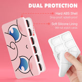 MoKo 24 Game Card Case Compatible with Nintendo Switch OLED 2021/Switch/Switch Lite, Switch Games Holder case for Switch Game Card & SD Card, Slim & Portable Game Card Storage Box, Pink Elf