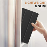 MoKo Case Compatible with Lenovo Tab P11 Pro 11.5-Inch 2020 Model (TB-J706F/J706L), Lightweight Slim Shell Shockproof Back Stand Folio Protective Cover Smart Tablet Case with Auto Wake/Sleep, Black