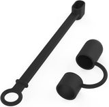 MoKo Pencil Cap Holder Fit Apple Pencil 1st Generation,USB Cable Tether and Pencil Cap, Fit New iPad 9th Generation 2021, iPad 8th/7th/6th, iPad Air 3rd Gen 10.5" 2019, iPad Mini 5,Black