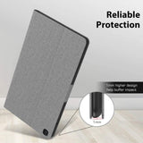 MoKo Case Fit Samsung Galaxy Tab A 8.0 T290/T295 2019 Without S Pen Model, Premium Light Weight Stand Folio Shock Proof Cover Case for Galaxy Tab A 8.0 T290/T295 2019 Tablet, Denim Gray