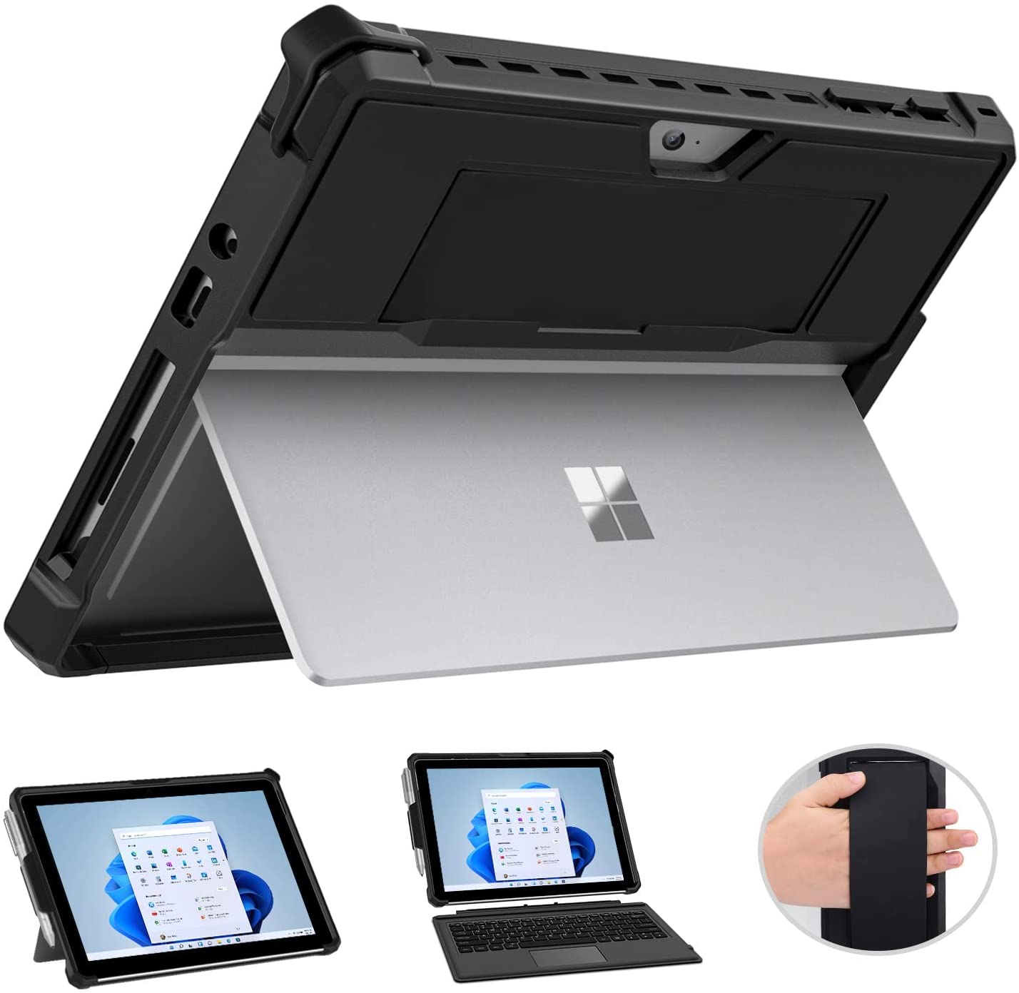 Tastiera Bluetooth MoKo Per Microsoft Surface Go 4/3/2/2018 – Layout QWERTY Inglese, Touchpad Multi-touch, Batteria Ricaricabile, Cavo Micro-USB Incluso