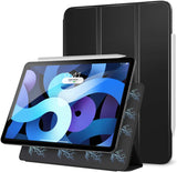 MoKo Magnetic Case for iPad Air 5th/4th Generation 10.9 Inch 2022/2020, Auto Wake/Sleep, Support 2nd Pencil Charging, Magnetic Back Shell Protective Smart Stand Cover for iPad Air 4 Case,Black