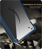 MoKo Case Fit with Amazon All-New Kindle Fire 7 Tablet (2022 Release-12th Generation) Latest Model 7", Perfect Protection with Fully Covered Soft TPU Edge Clear Back Cover for DIY, Indigo