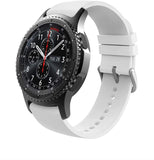 MoKo Band Compatible with Samsung Galaxy Watch 3 45MM/Galaxy Watch 46MM/Gear S3 Classic/Frontier/Huawei Watch 3 Pro, 22mm Silicone Adjustable Replacement Strap, Black