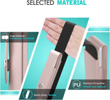 MoKo Pencil Case Holder Compatible with Apple Pencil 2, PU Leather Elastic Pocket Sleeve Detachable Cover Fit iPad Mini 6 2021/ iPad Air 4th Gen 2020, iPad Pro 11/ Pro 12.9 2021/2020,Rose Gold
