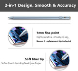MoKo Stylus Pen for iPad, 2 in 1 Rechargeable Digital Pen fit Apple 2021 iPad Mini 6th Generation, iPad 8th/9th Gen 2021 iPad Pro 11/12.9 Inch (2018-2021),iPad Air 4th, iPad 6/7th - Sky Blue