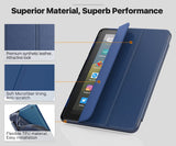 MoKo Case Fits Kindle Fire HD 8 & 8 Plus Tablet (10th Generation, 2020 Release), Soft TPU Translucent Frosted Back Cover Slim Smart Shell, Auto Wake/Sleep - Indigo