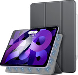 MoKo Magnetic Case for iPad Air 5th/4th Generation 10.9 Inch 2022/2020, Auto Wake/Sleep, Support 2nd Pencil Charging, Magnetic Back Shell Protective Smart Stand Cover for iPad Air 4 Case,Black