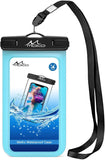MoKo Waterproof Phone Pouch, Underwater Cellphone Case Dry Bag with Lanyard Armband Compatible with iPhone 11/11 Pro Max, X/Xs/Xr/Xs Max/SE 3, 8/7/6 Plus, Samsung S10/S9/S8 Plus, A10E,Note 10,SkyBlue
