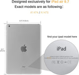 MoKo Case Fit iPad Air - Slim Lightweight Smart-Shell Stand Cover with Translucent Frosted Back Protector Fit iPad Air 9.7" Tablet, Swirl (with Auto Wake/Sleep, Not fit iPad Air 2)