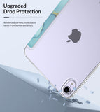 MoKo Case Fit New iPad Mini 6 2021 (6th Generation 8.3 inch), Soft TPU Translucent Frosted Back Cover Slim Smart Shell Stand Folio Case for iPad Mini, Auto Wake/Sleep, Marble Gold Blue